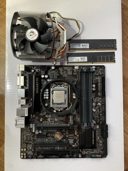 Z270+ Xeon 1270 v6+ кулер+16gb ddr4
