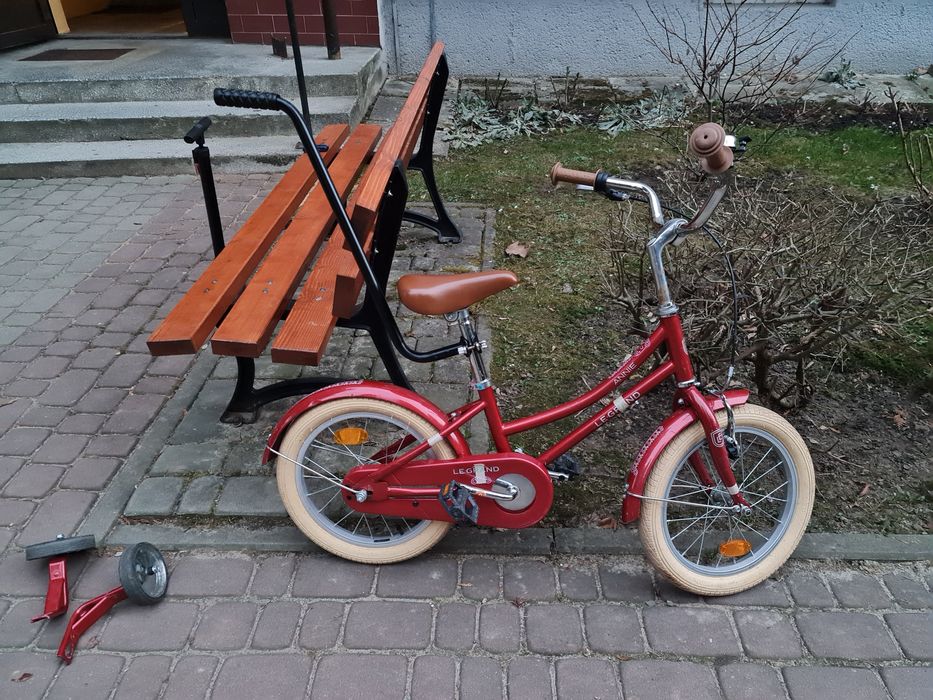 Rowerek 16 cali retro dla dziewczynki kross rower miejski pałąk