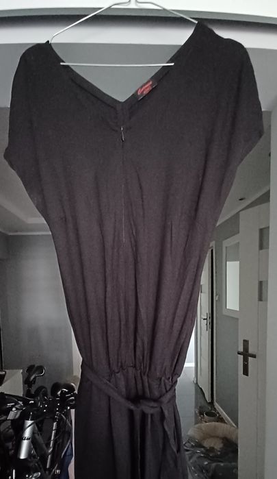 Kombinezon czarny klasyczny wiskoza Carmen 40/42 L/XL