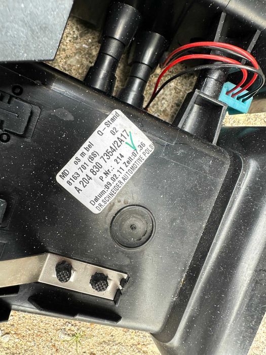 Difusor de Ar Central Mercedes Classe C W204 – Ref. A2048307354