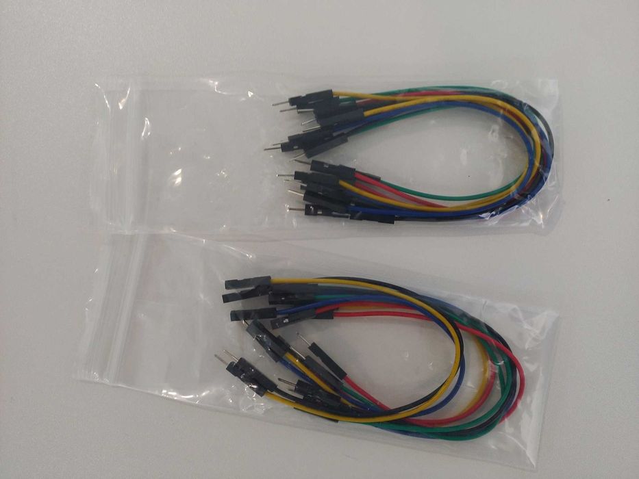 Conjunto de fios DUPONT sortidos (macho-femea) e (macho-macho) jumper