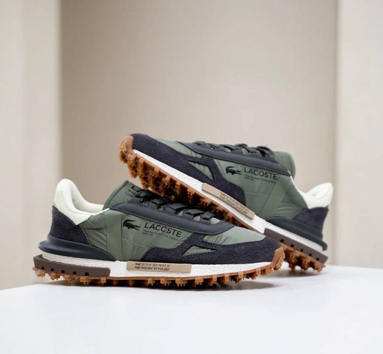 Кросівки lacoste elite active лакоста Хакі чоловічі