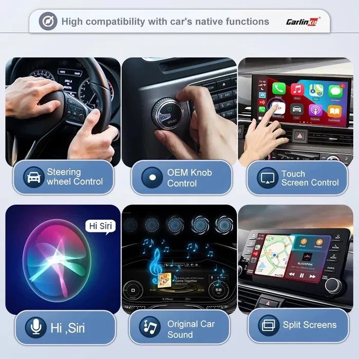 Адаптер CarlinKit 5.0 Apple CarPlay / Android Auto