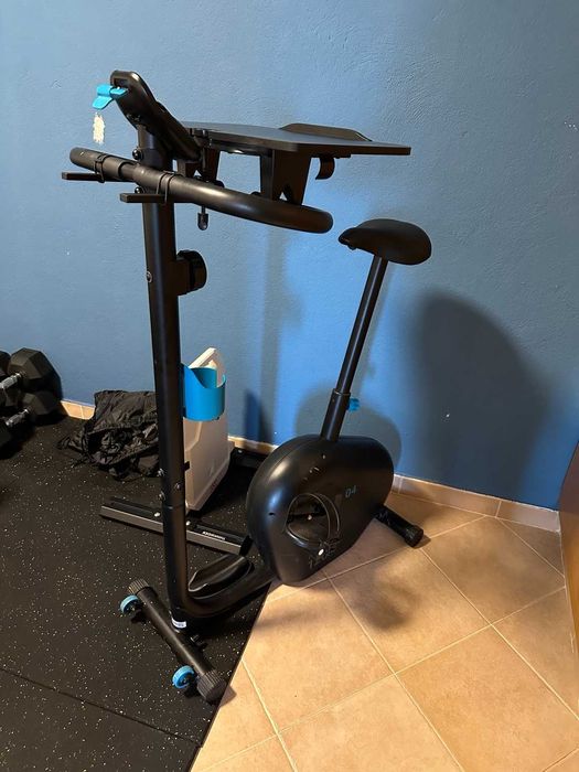 Ginásio completo em casa – Barra, Discos, Banco, Bicicleta, Halteres (Vendido)