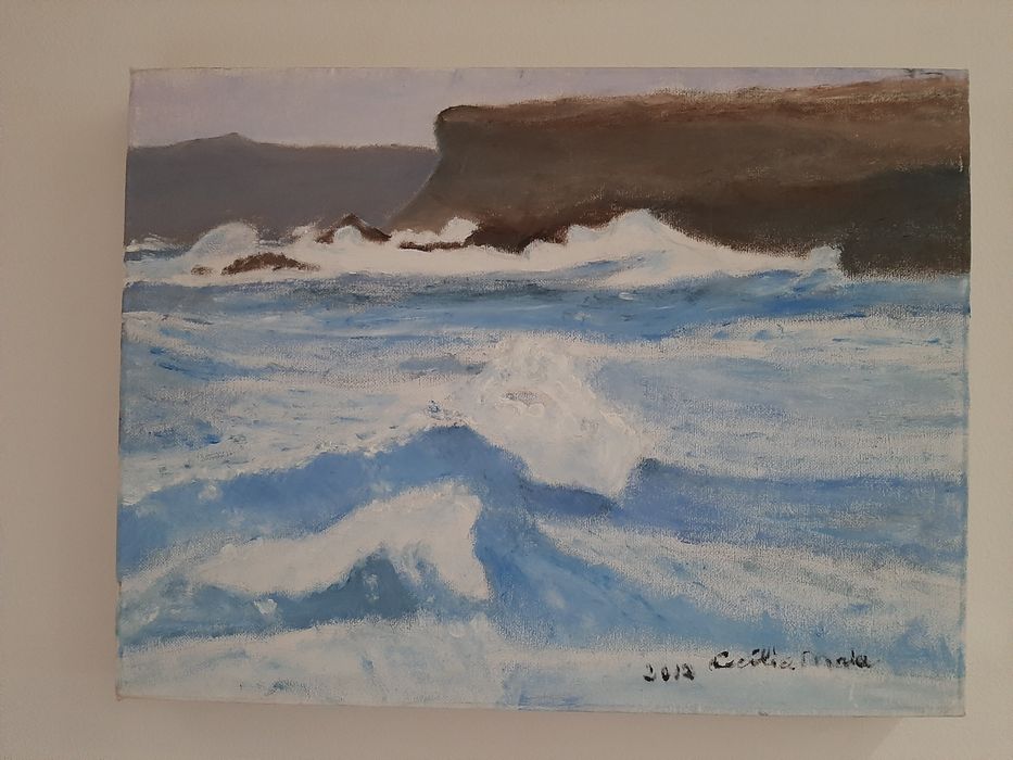 Tela em óleo, dimensões 40x30cm