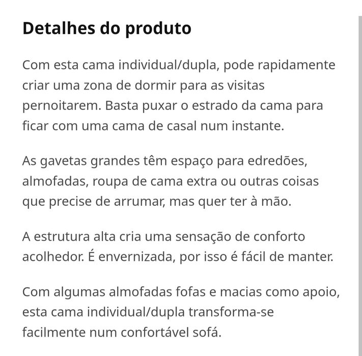 Cama dupla / sofá