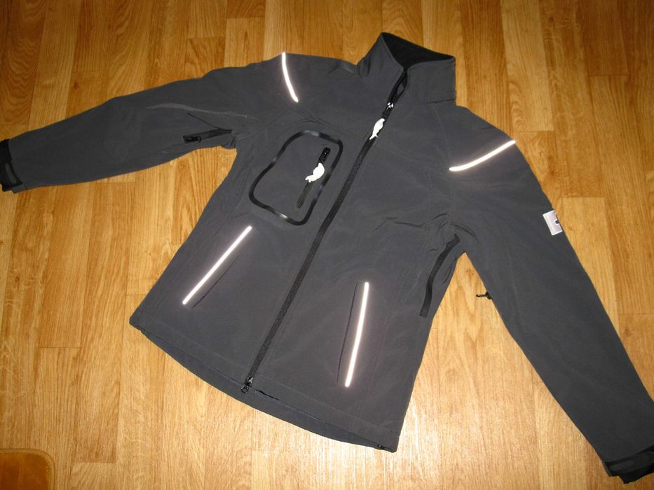 kurtka  softshell unisex szara z odblaskami James & Nicholson roz.S
