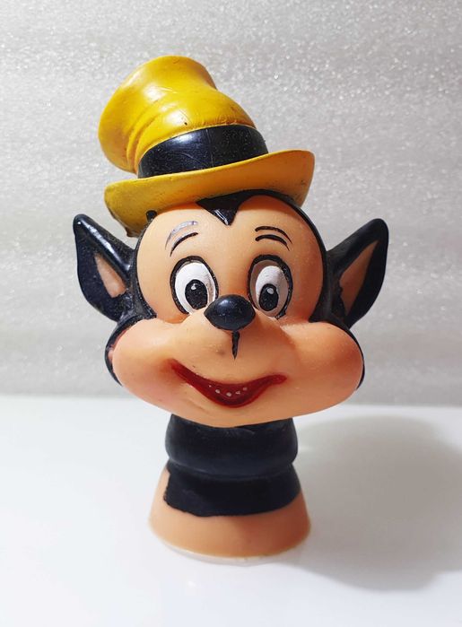Antiga Cabeça de Fantoche Marionete ~ " LOBINHO - DISNEY " ~ Anos 60.