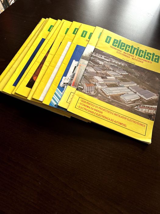 35 Revistas "O Eletricista" de 1983 a 1991 da nº 1 a nº35.