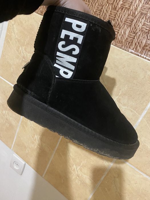 Угги ugg натуральна замша на высокой подошве