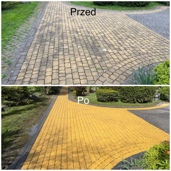 Mycie i malowanie dachów i elewacji  czyszczenie kostki brukowej