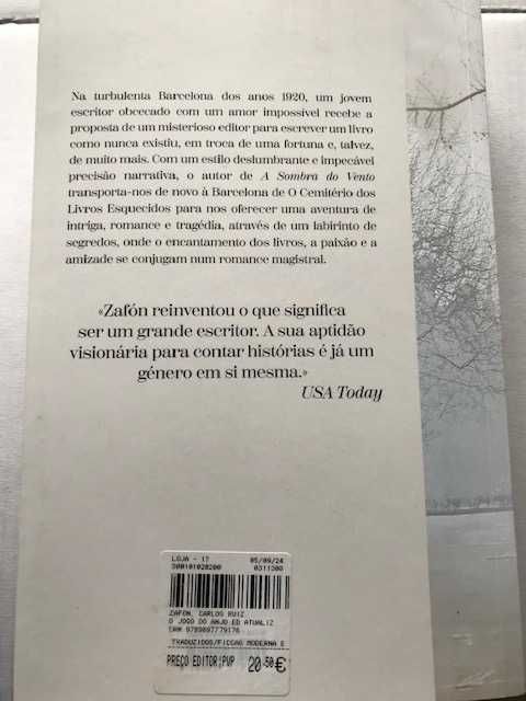 O Jogo do Anjo - Carlos Ruiz Zafón