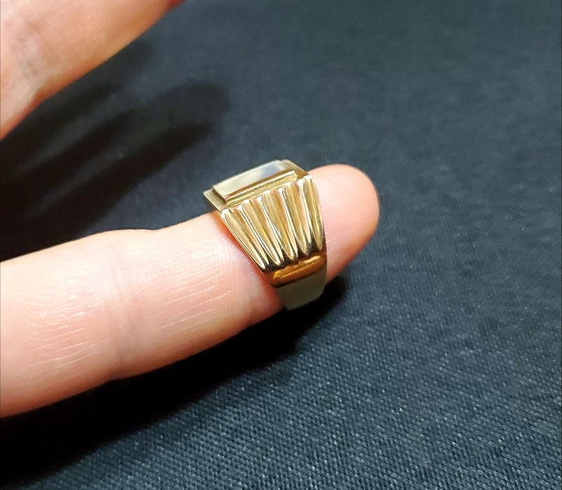 Печатка,кольцо золотого цвета без пробы цвета золота 583 периода ссср