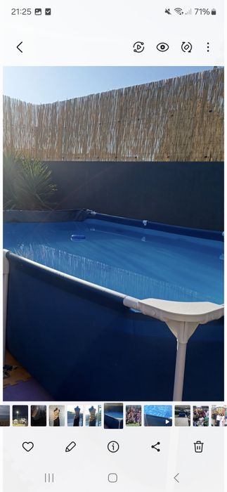 Piscina Bestway 300x201 usada  e acessórios vários