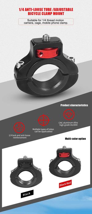 Uchwyt aluminiowy na kierownicę 1/4 motocyklowy rowerowy