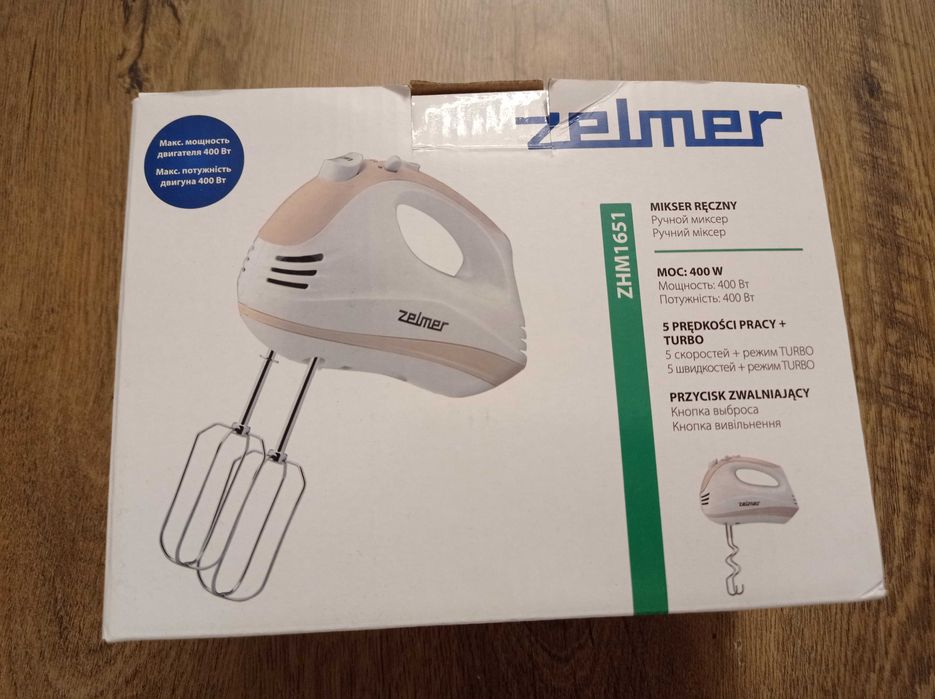 Nowy mikser ręczny 400W Zelmer ZHM1651
