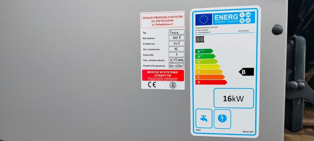 Piec 16kW Drewno Węgiel