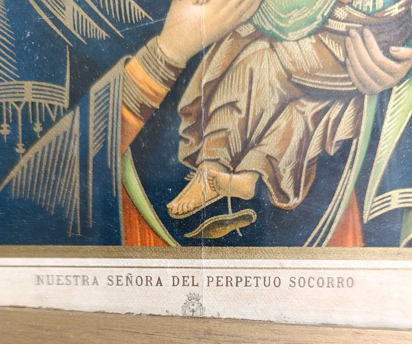 Quadro com Gravura Nossa Senhora