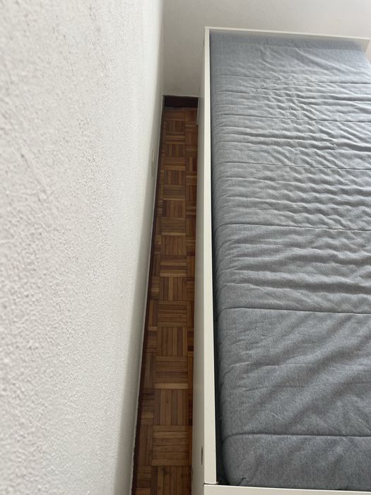 Cama com gavetas - branco
