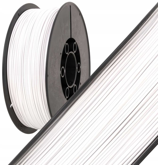 Filament Biały PLA 1,75mm 1kg 1000g PlastSpaw White Szpula