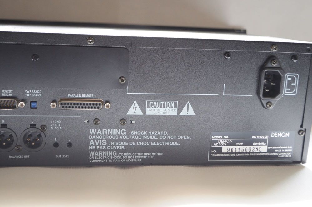 DENON DN-M1050R 【ジャンク品】 Denon DN-M1050R Professional Mini Disc Recorder w/ ERROR B2