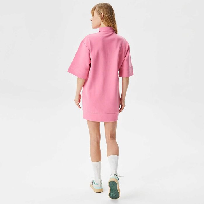 Lacoste sukienka w kolorze różowym