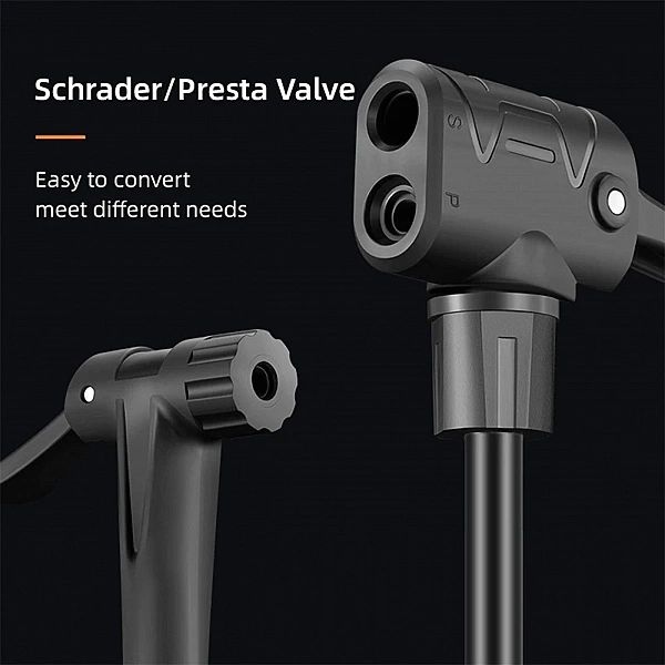 Pompka rowerowa Rockbros podłogowa - czarna