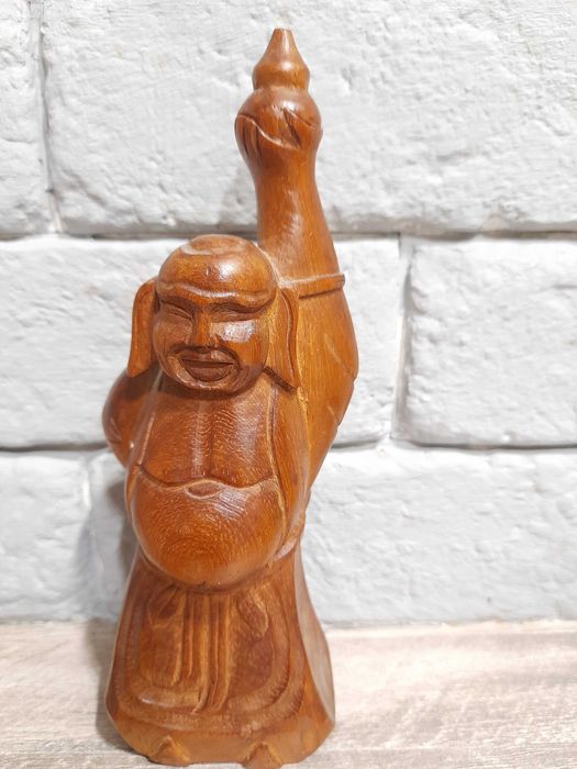 Antyk. Stare figurki z drewna BUDDA