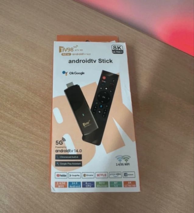 Smart 8K TV Stick Generic TV98 ATV X9 nowy