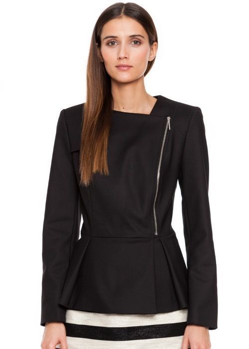 Czarna marynarka SIMPLE zip zamek żakiet 36 s 34 xs  koszula