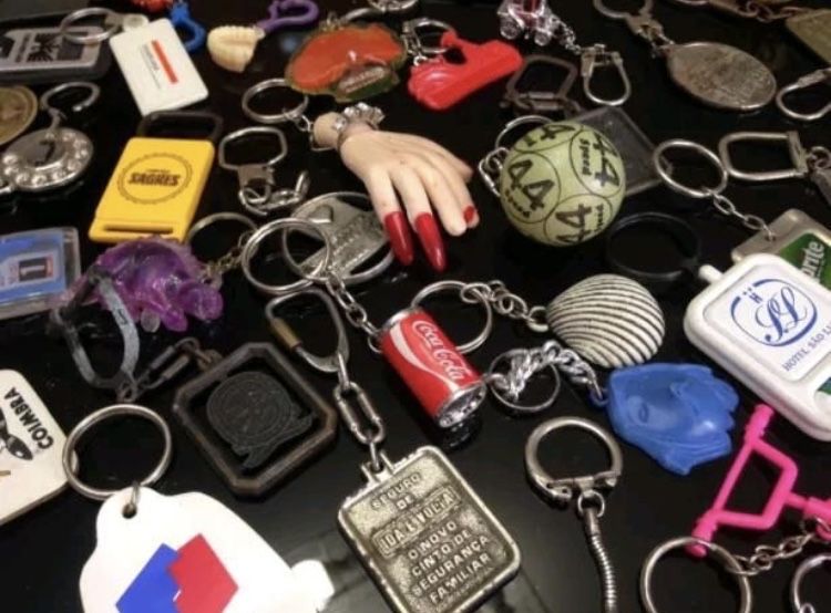 Coleção RARA Porta Chaves anos 70/80/90 (chaveiros)