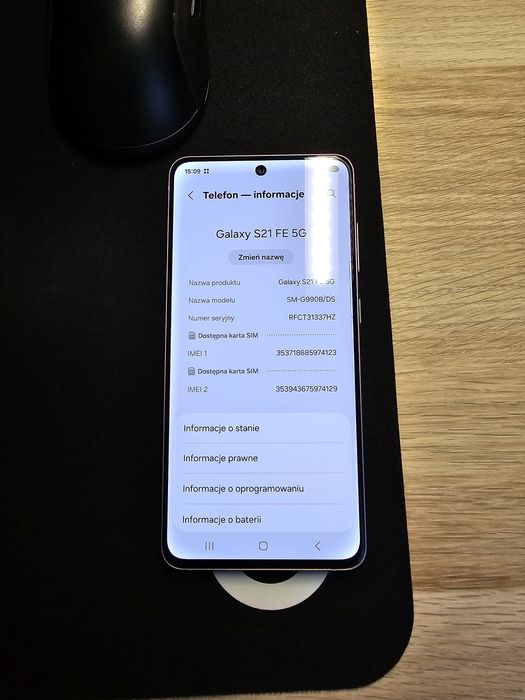 Lawendowy Samsung Galaxy S21 FE 6/128 z wymienioną baterią