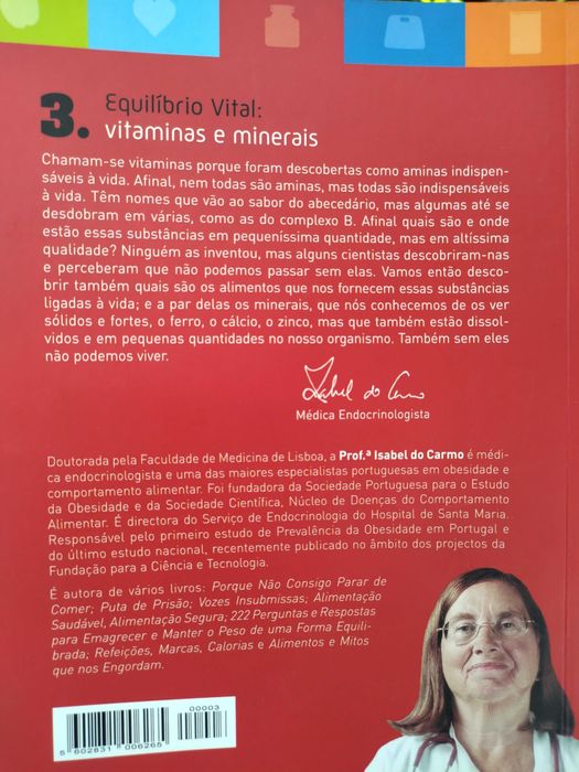 Equilíbrio vital: vitaminas e minerais (Prof. Isabel do Carmo)