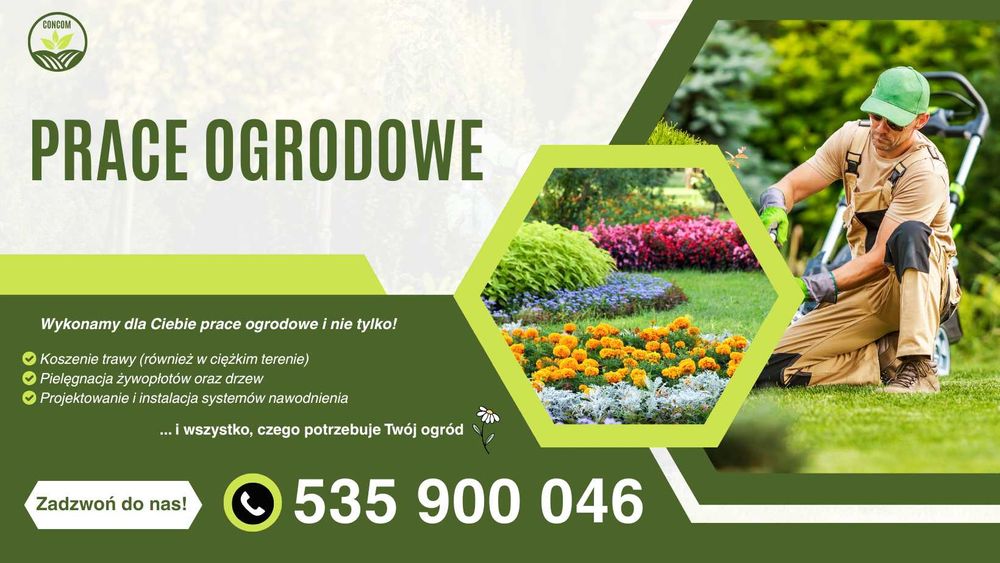 Ogrodnictwo - Prace ogrodnicze oraz leśne (w tym arborystyka)