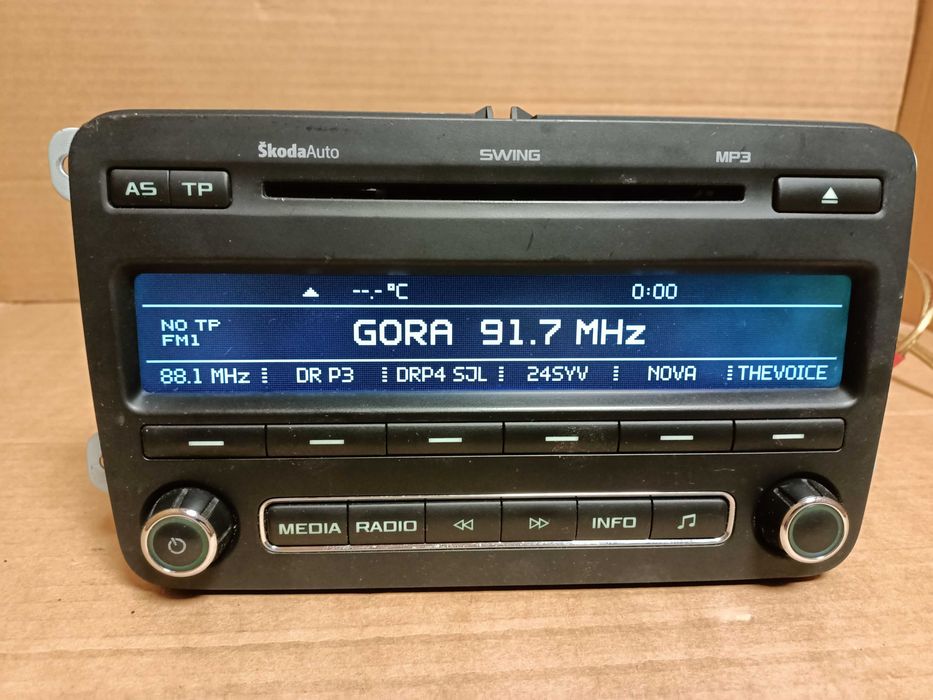 radio cd skoda fabia 2 swing roomster + kod