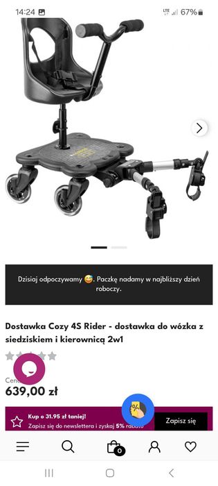 Dostawka do wózka