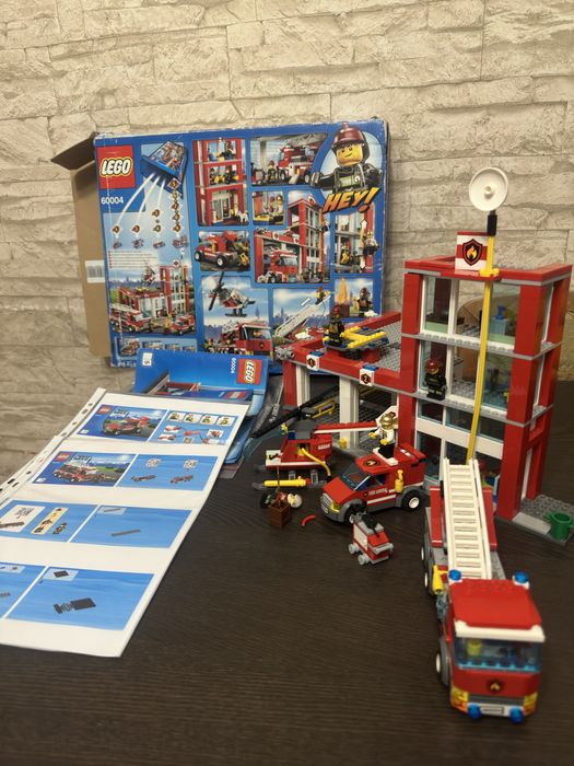 Lego Fire Station 60004 Lego City 6004 Lego Fire Station 60414