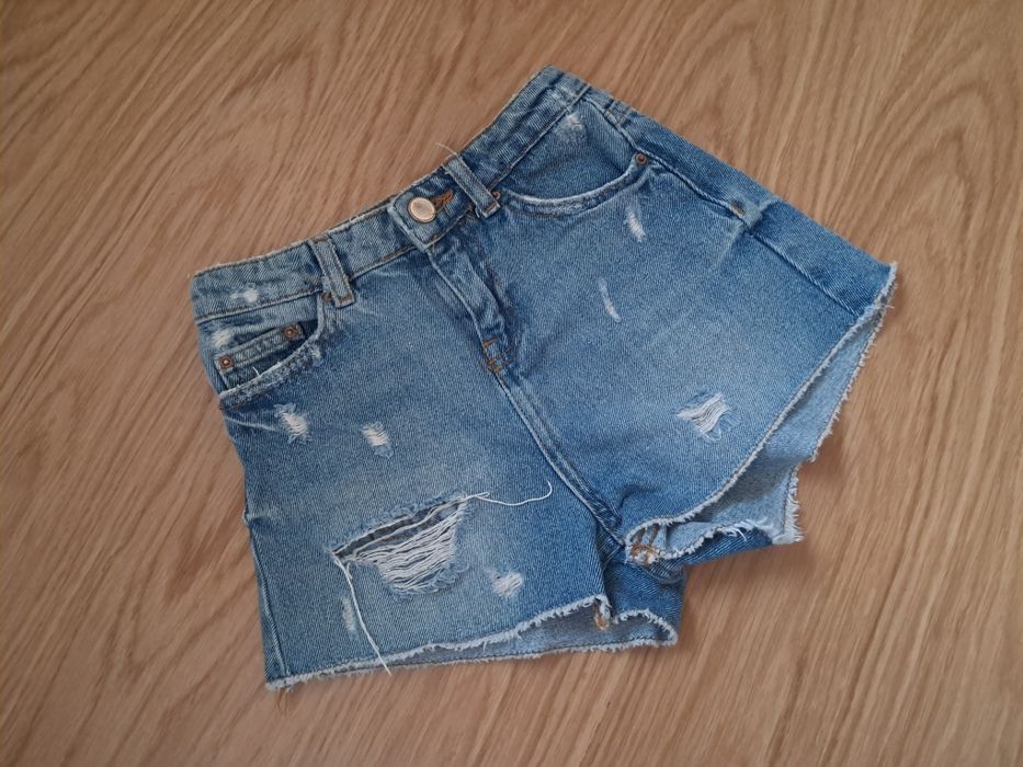 Zara jeansowe spodenki r.122cm