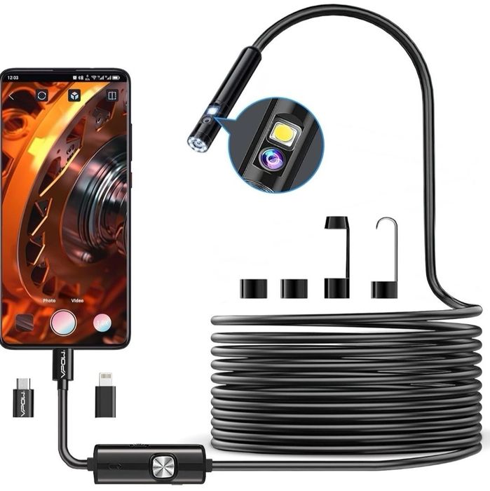 Kamera boroskopowa  do  telefonu  BOROSKOP WiFi 1080P HD 3 m wodo..