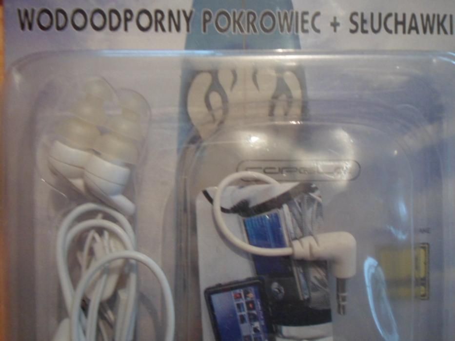 Słuchawki wodoodporne do telefonu , mp3 z etui