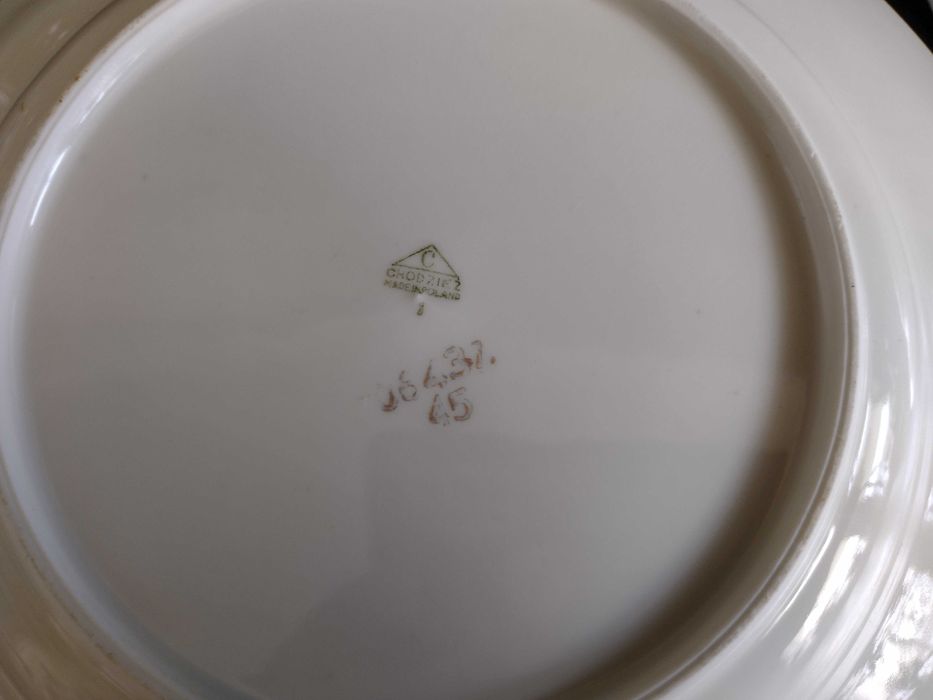 PRL- Chodzież Talerze Obiadowe głębokie