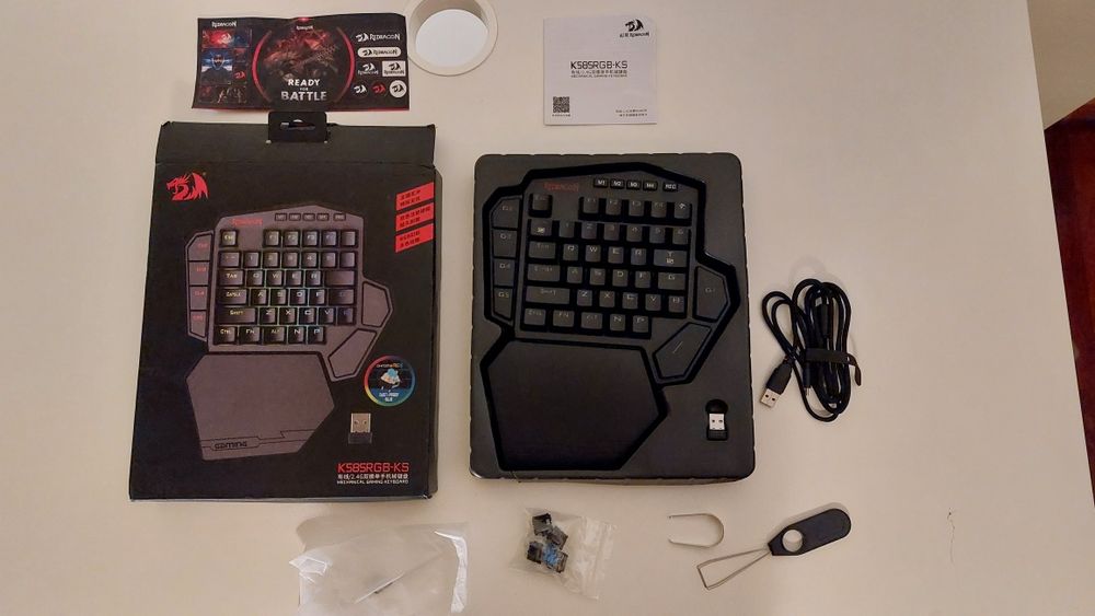 Teclado Mecânico de Gaming (uma mão)