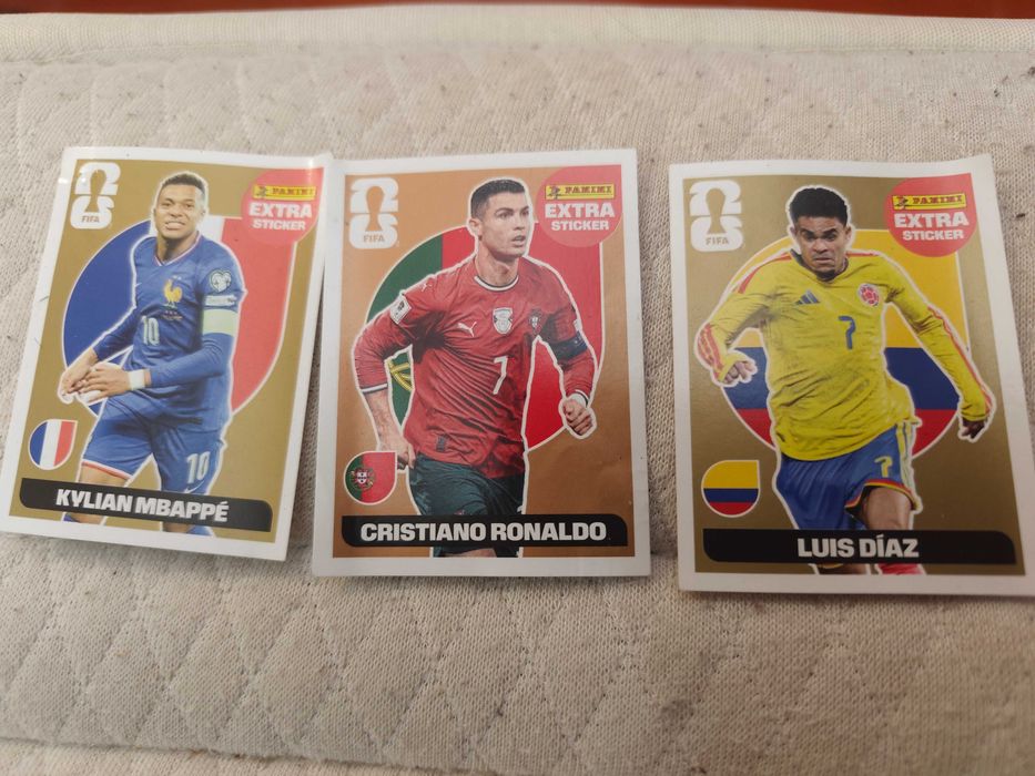 Autocolantes dourados do mundial 2026