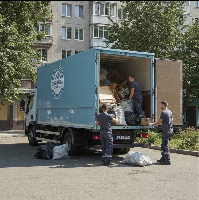 Вивіз сміття в мішках Вінниця Вивоз мусора вывоз старой мебели дерева хламу Вивезення швидко доступно