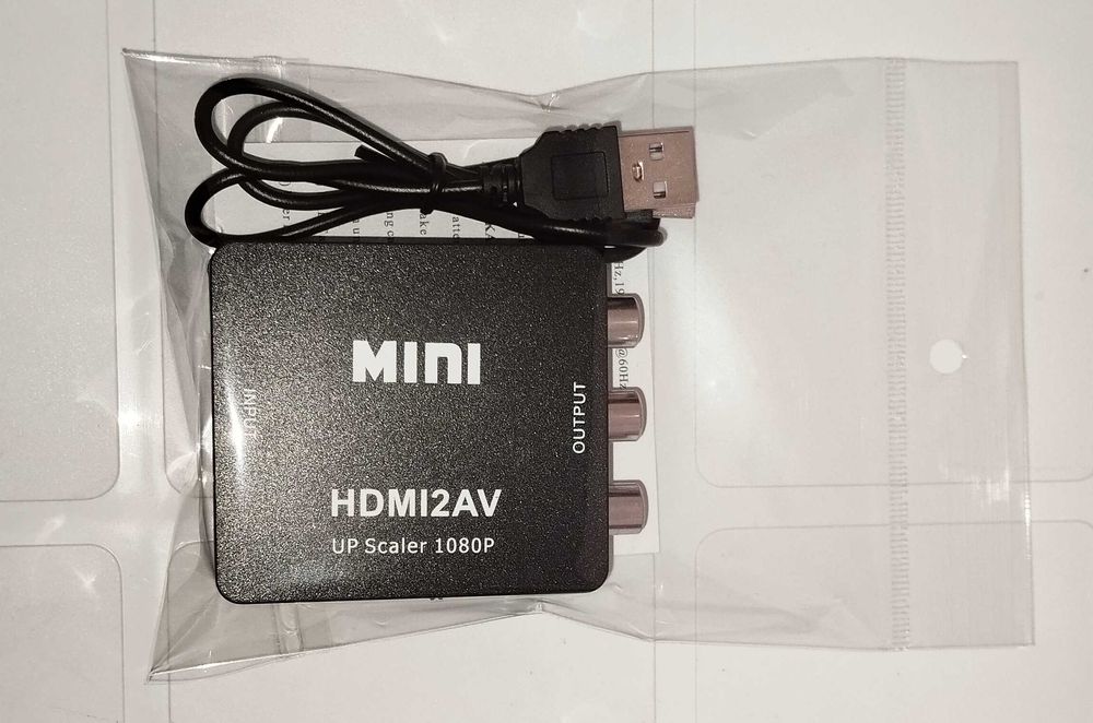 Conversor HDMI to AV (RCA) - Novo e Lacrado