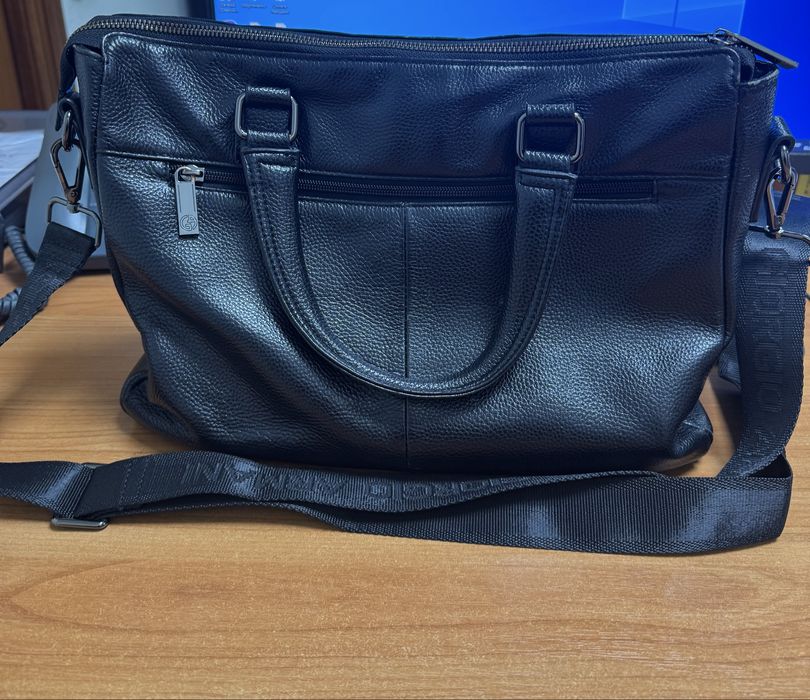 Мужская сумка портфель кожа ARMANI