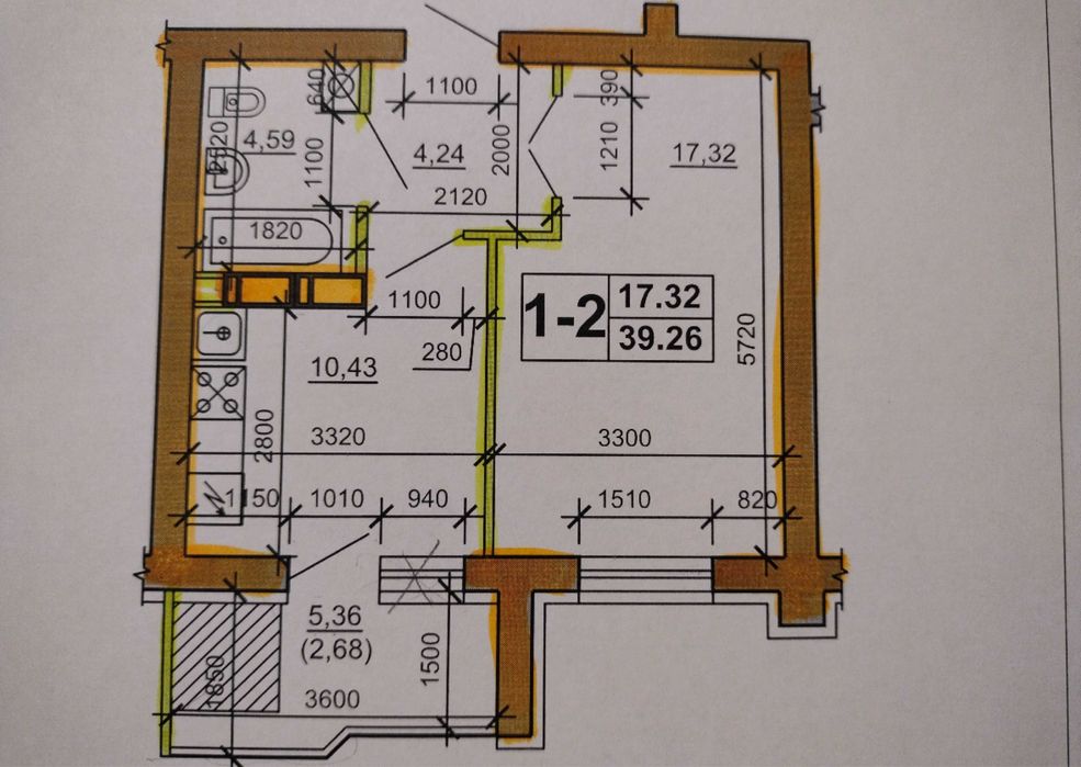 1к квартира вул. Амброса, 35 (л1