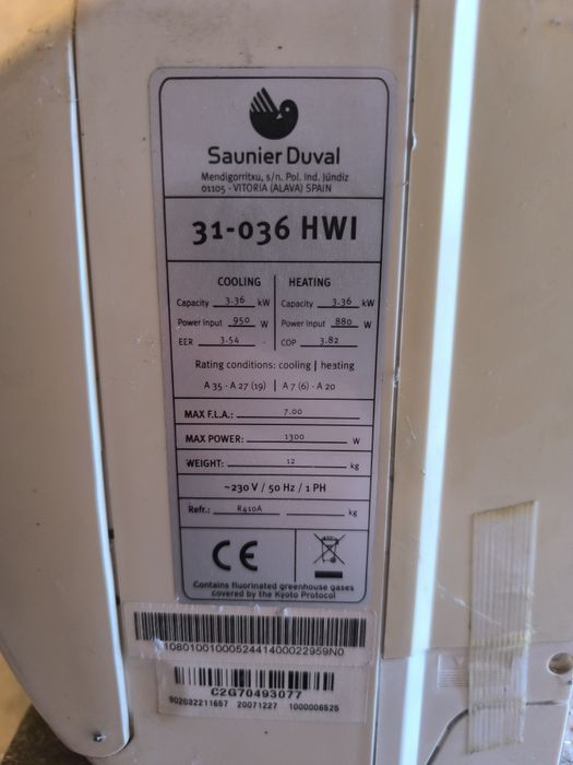 Klimatyzacja Saunier Duval używana