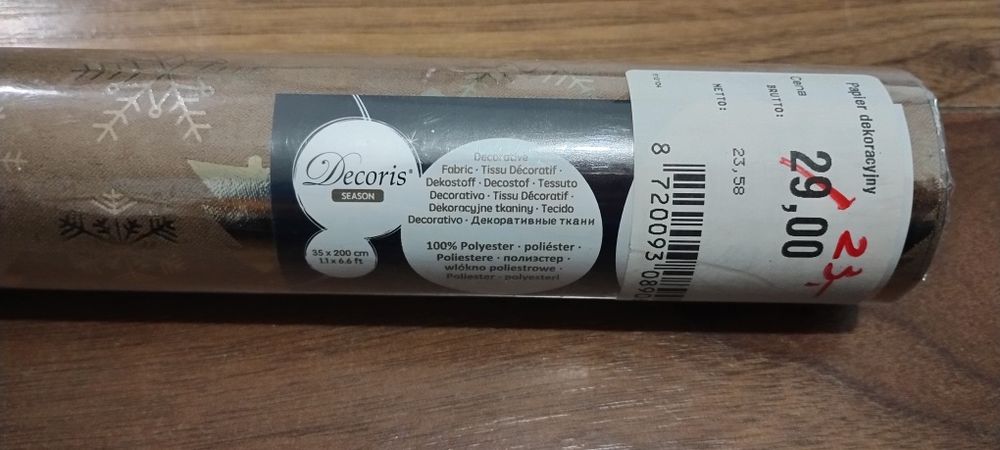 Materiał dekoracyjny poliester