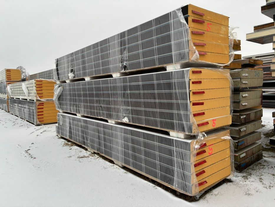 Płyty warstwowe 150mm ścienne NOWE II gat jednolite od 3-10m